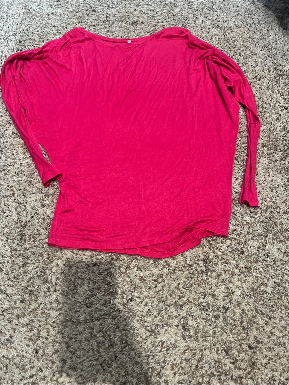 Love in Bright Pink Long Sleeve Lightweight Tee